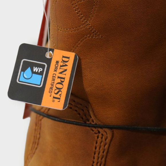 Dan Post Men Cummins 11" Waterproof Leather Western Work Boots DP62504 Size 8 - Picture 8 of 12